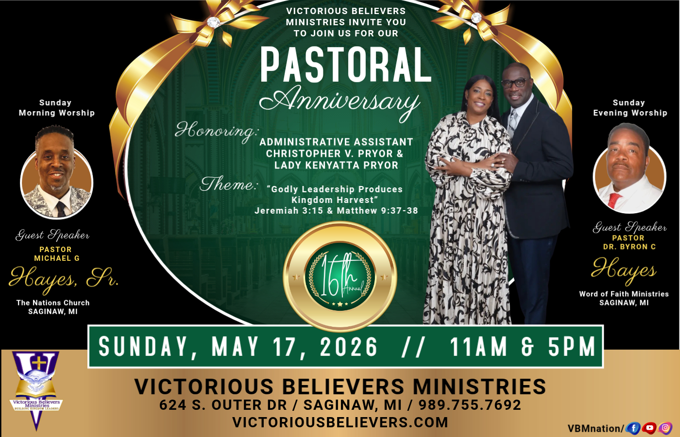 16th Pastoral Anniversary